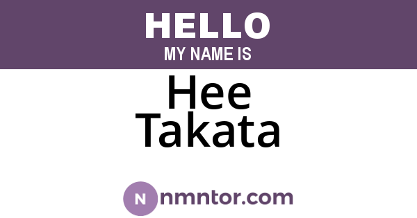 Hee Takata