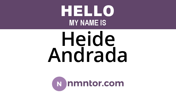 Heide Andrada