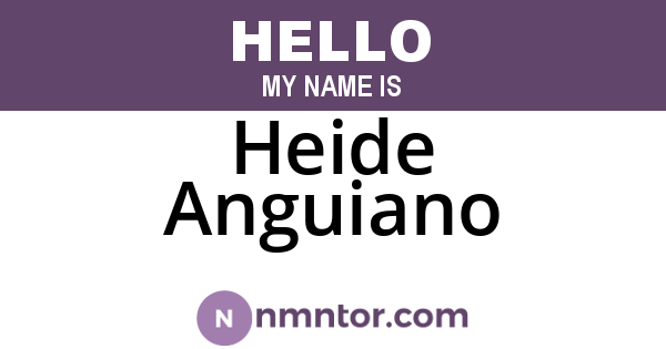 Heide Anguiano