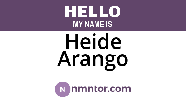 Heide Arango