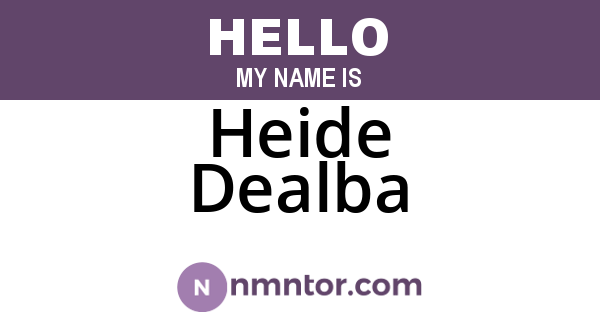 Heide Dealba