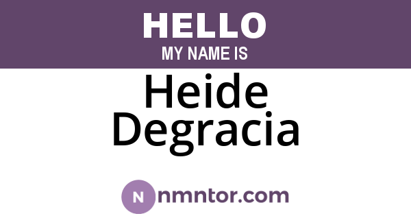 Heide Degracia