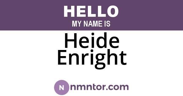 Heide Enright