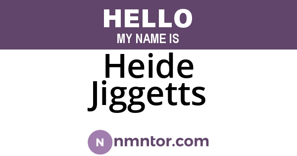 Heide Jiggetts