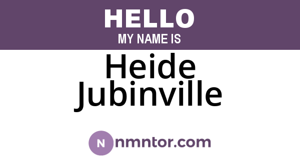Heide Jubinville