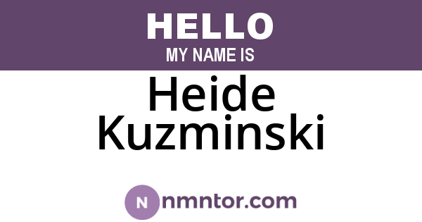 Heide Kuzminski
