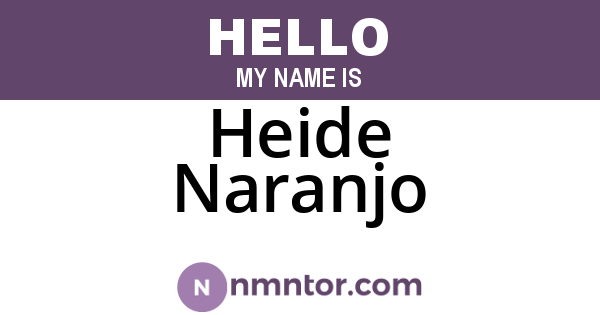 Heide Naranjo
