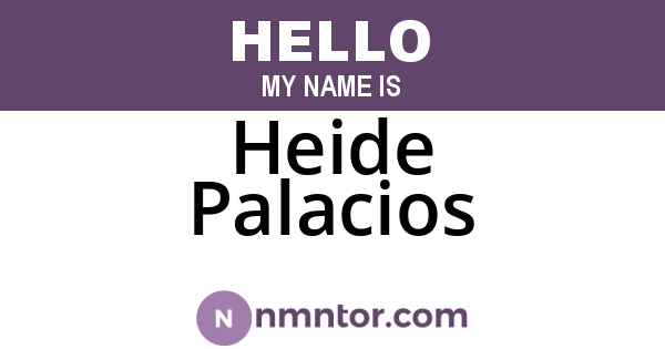 Heide Palacios