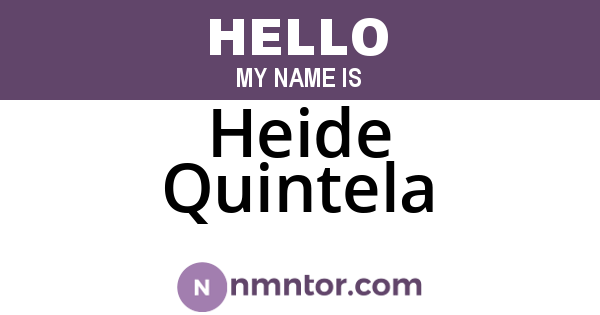 Heide Quintela