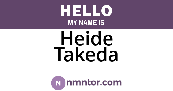 Heide Takeda