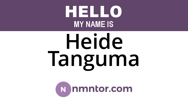 Heide Tanguma