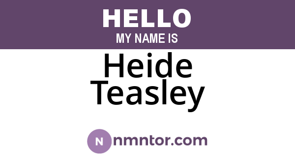 Heide Teasley