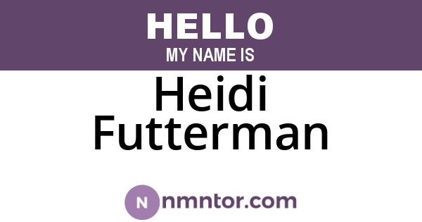Heidi Futterman