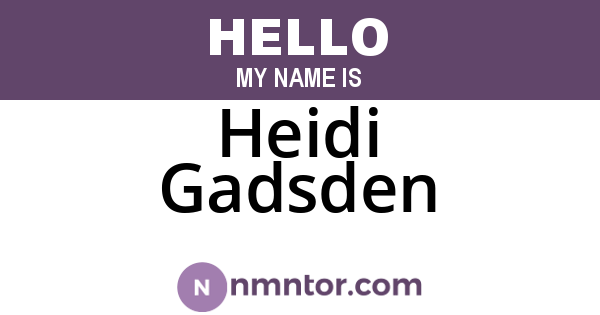 Heidi Gadsden