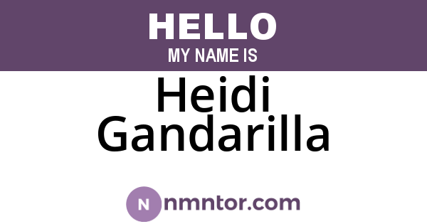Heidi Gandarilla