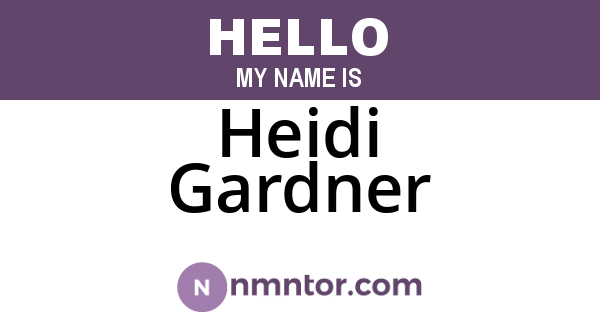 Heidi Gardner