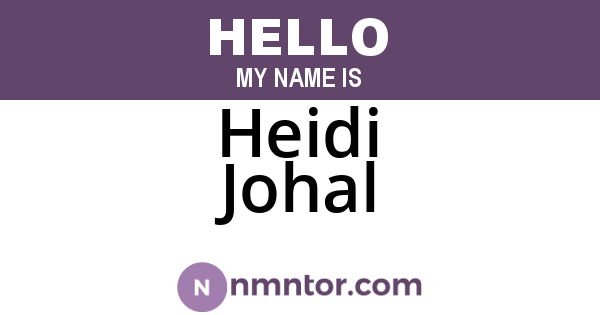 Heidi Johal
