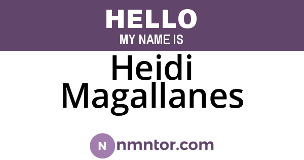 Heidi Magallanes