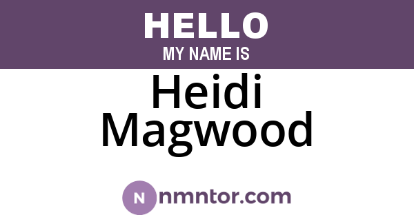 Heidi Magwood