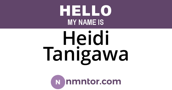 Heidi Tanigawa