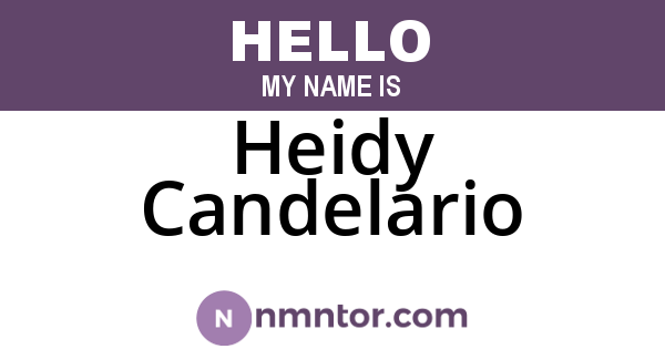 Heidy Candelario
