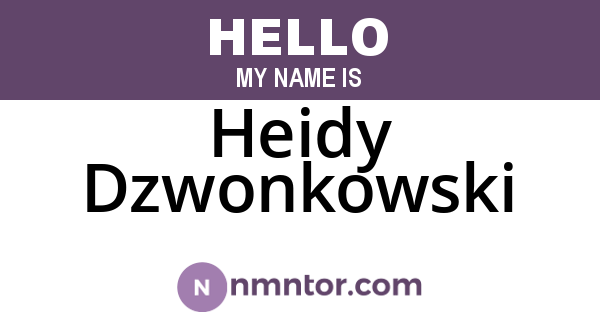 Heidy Dzwonkowski