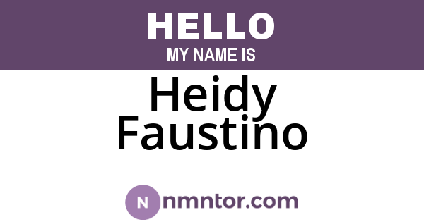 Heidy Faustino