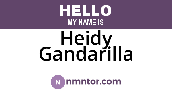 Heidy Gandarilla