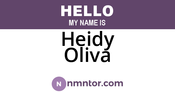 Heidy Oliva