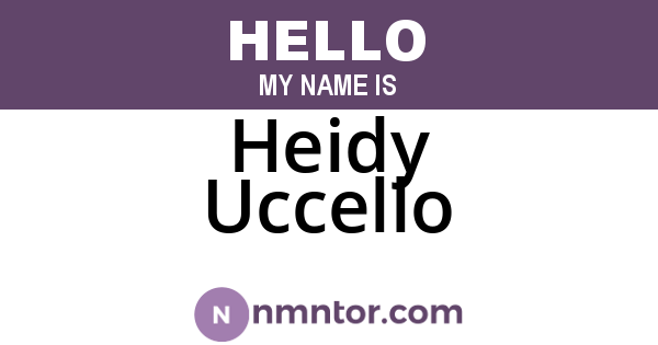 Heidy Uccello