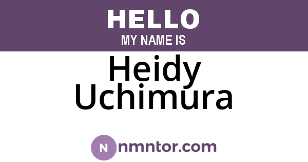 Heidy Uchimura