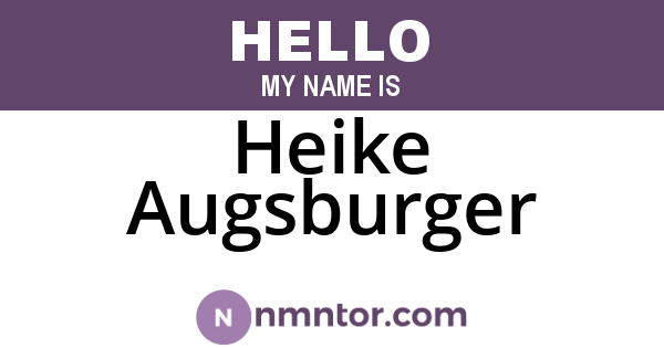 Heike Augsburger