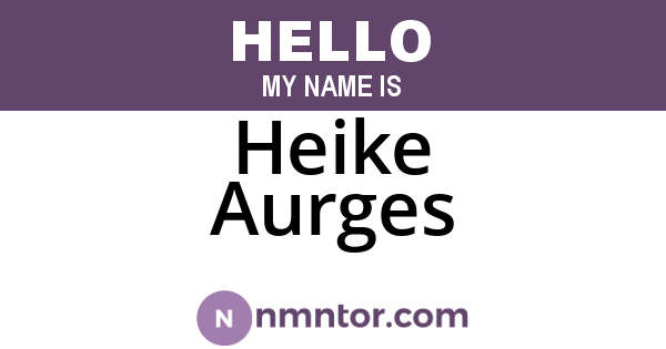 Heike Aurges