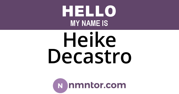Heike Decastro