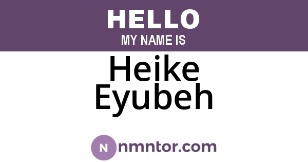 Heike Eyubeh
