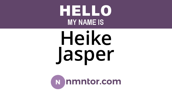 Heike Jasper