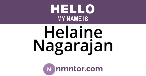 Helaine Nagarajan