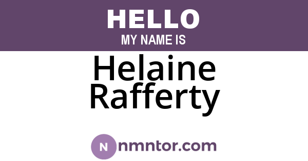 Helaine Rafferty