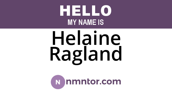 Helaine Ragland