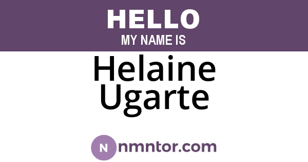 Helaine Ugarte