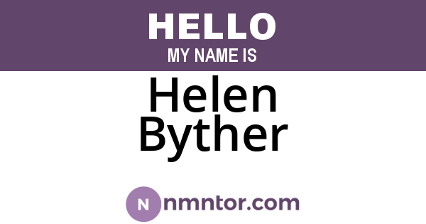 Helen Byther