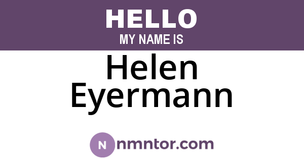 Helen Eyermann