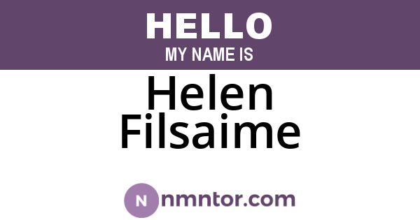 Helen Filsaime