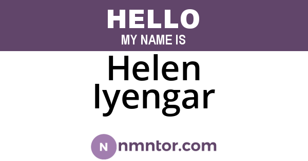 Helen Iyengar