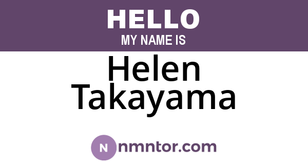 Helen Takayama