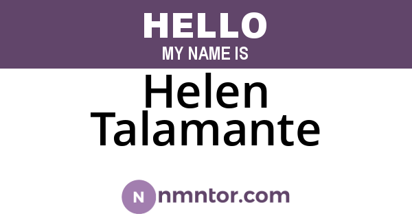 Helen Talamante