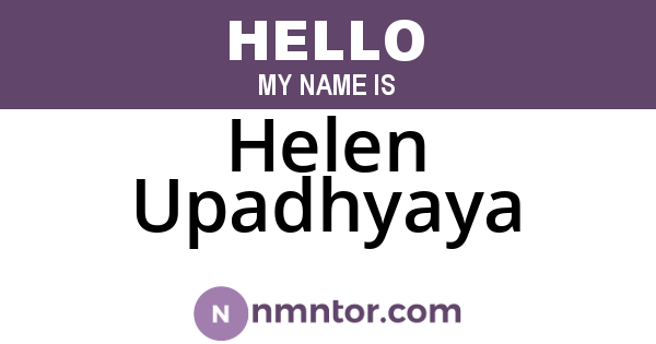 Helen Upadhyaya
