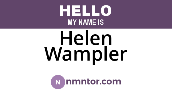 Helen Wampler