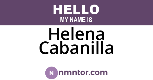 Helena Cabanilla