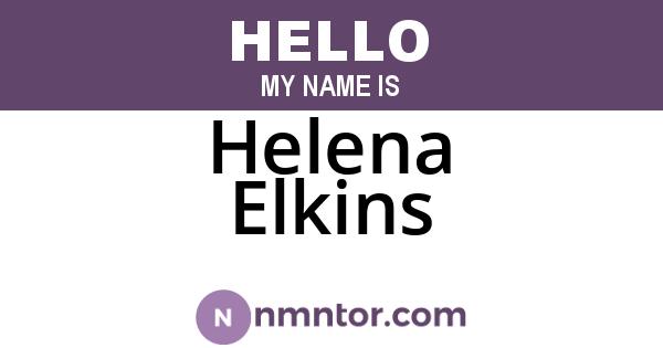 Helena Elkins